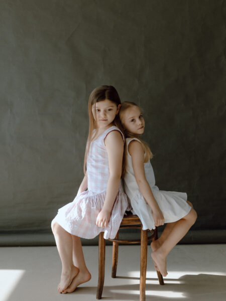 Rochie din bumbac 100% in carouri