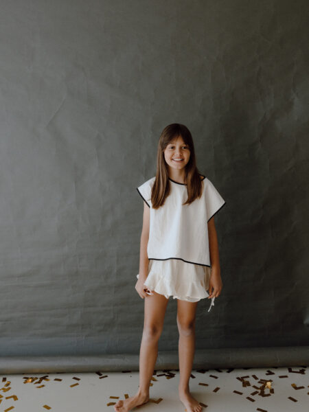 Fusta-pantalon din bumbac