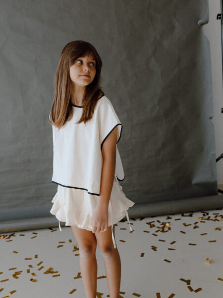 Fusta-pantalon din bumbac